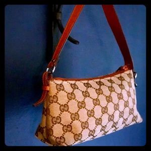 Gucci Canvas Monogramed Pouchette